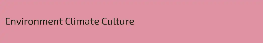 Environment Climate Culture